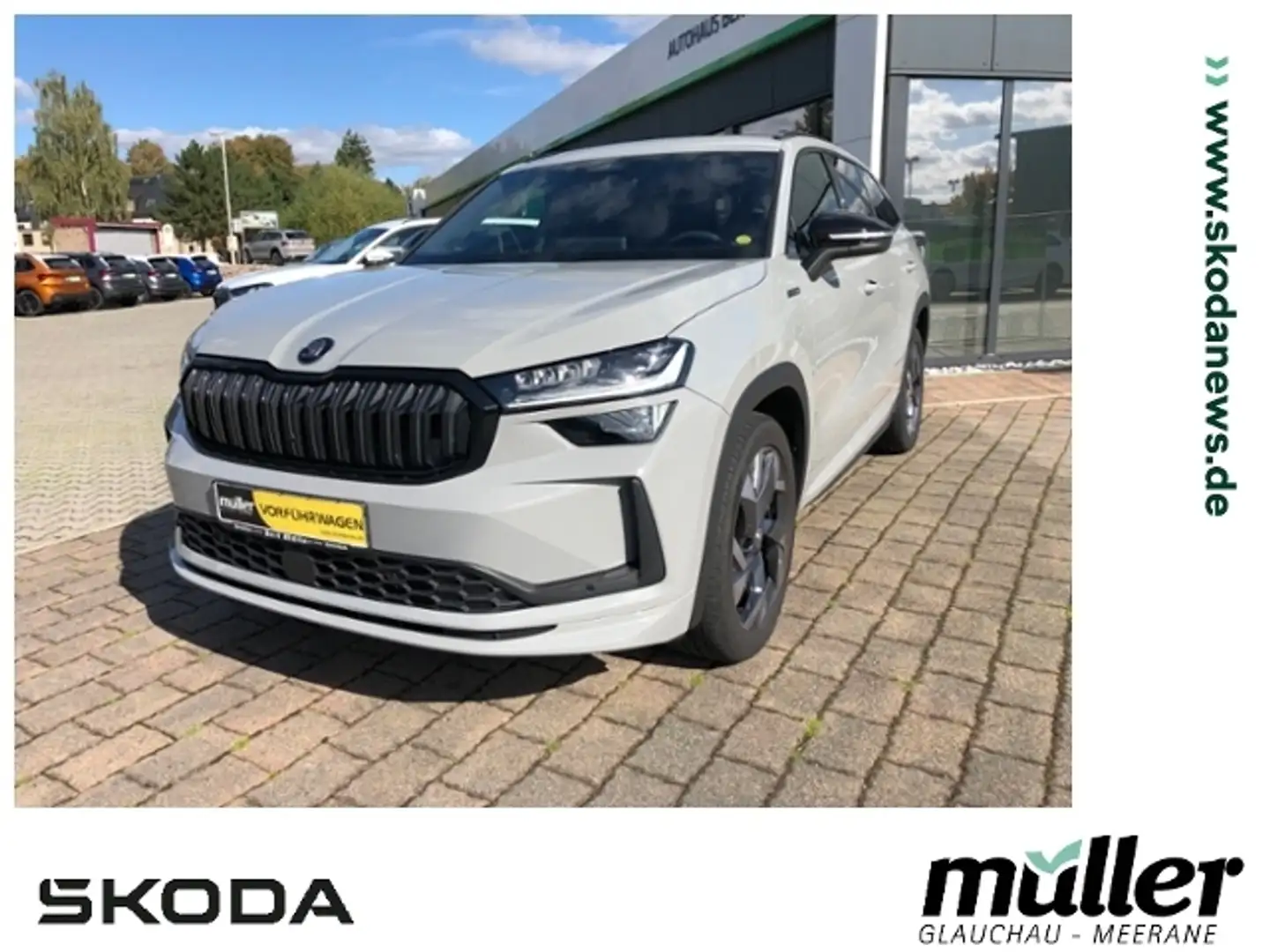 Skoda Kodiaq Sportline 4x4 AHZV Standhzg Navi Grau - 1