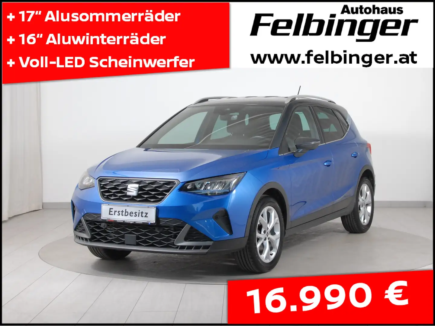 SEAT Arona 1.0 Eco TSI FR Austria *Ö-Paket, Navi, LED* Blau - 1