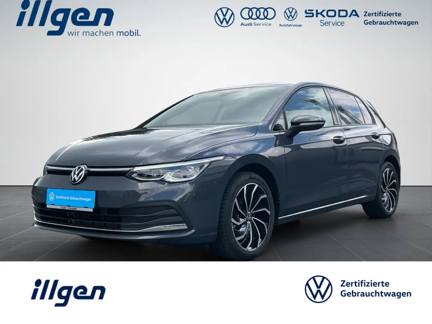 Volkswagen Golf VIII 1.5 eTSI MOVE DSG+LED+NAV+ACC+APP+17" Grau - 1