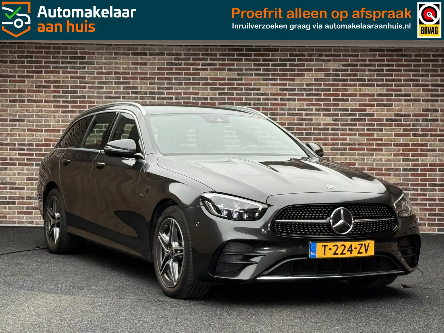Mercedes-Benz E 300 Estate 300e AMG Line CARPLAY SFEER TREKHAAK CAMERA Grijs - 1