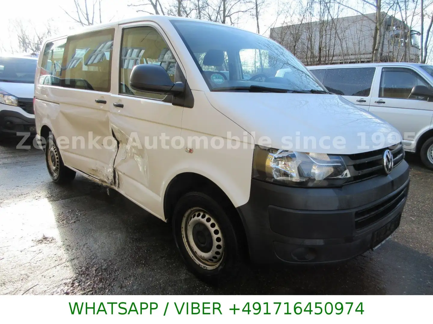 Volkswagen T5 Transporter T5 2,0 TDI Kombi 8-Sitze 104´KM TOP Blanc - 1