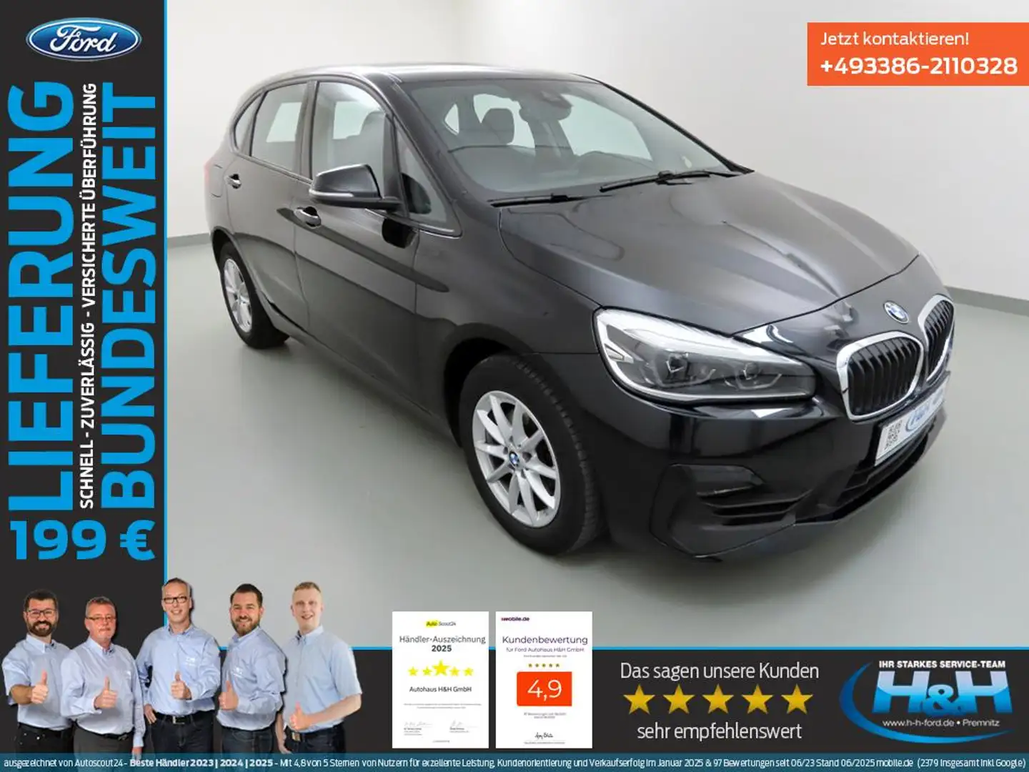 BMW 218 218i Active Tourer Advantage SHZ+LED+NAVI Černá - 1
