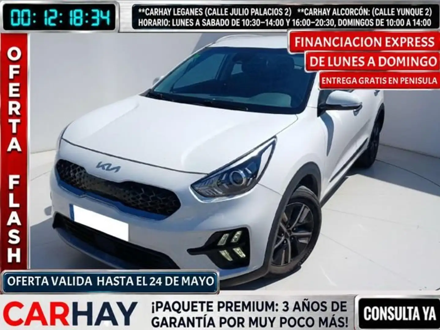 Kia Niro crossover 1.6 GDi HEV 104kW 141CV Drive Blanco - 1