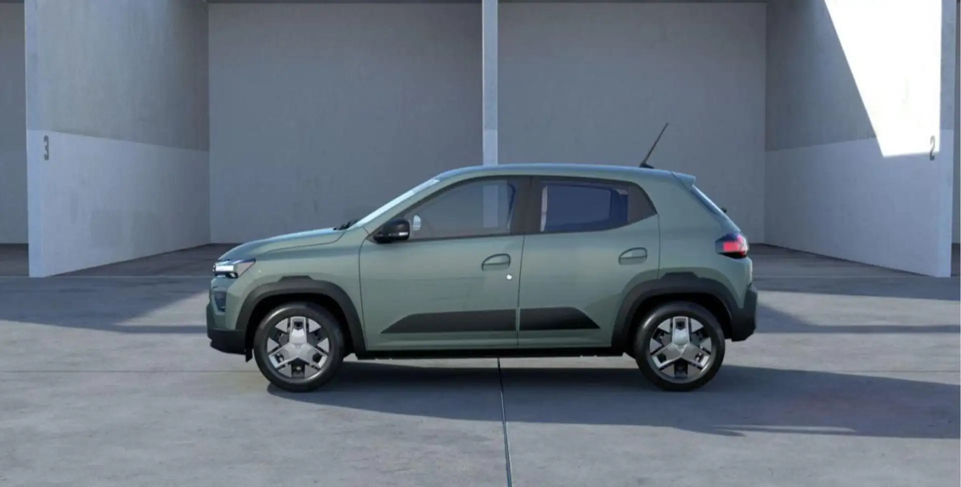 Dacia Spring EXPRESSION ELECTRIC 45 PDC/Tempom. Grün - 2