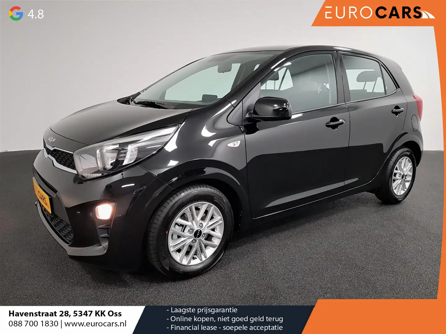 Kia Picanto 1.0 DPi Automaat DynamicLine | Navigatie | Airco | Noir - 1