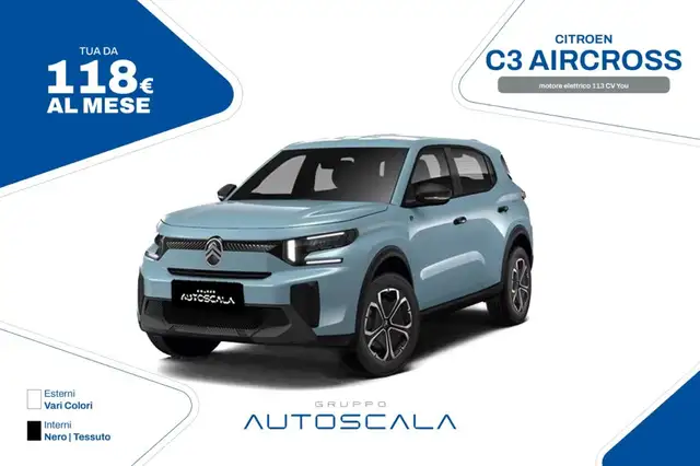 Citroen C3 Aircross motore elettrico 113 CV You