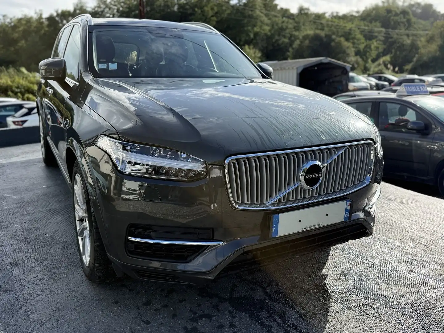 Volvo XC90 T8 TWIN ENGINE 303 + 87CH INSCRIPTION LUXE GEARTRONIC 7 PLACES Gris - 1