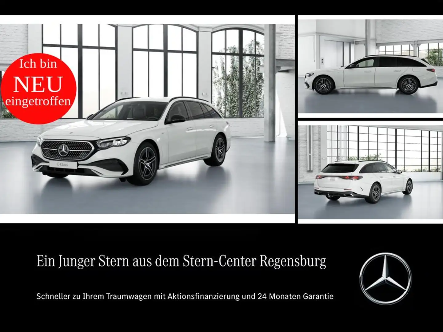 Mercedes-Benz E 300 de T-Modell+AMG+Night+360°Kamera+DISTRONIC Weiß - 1