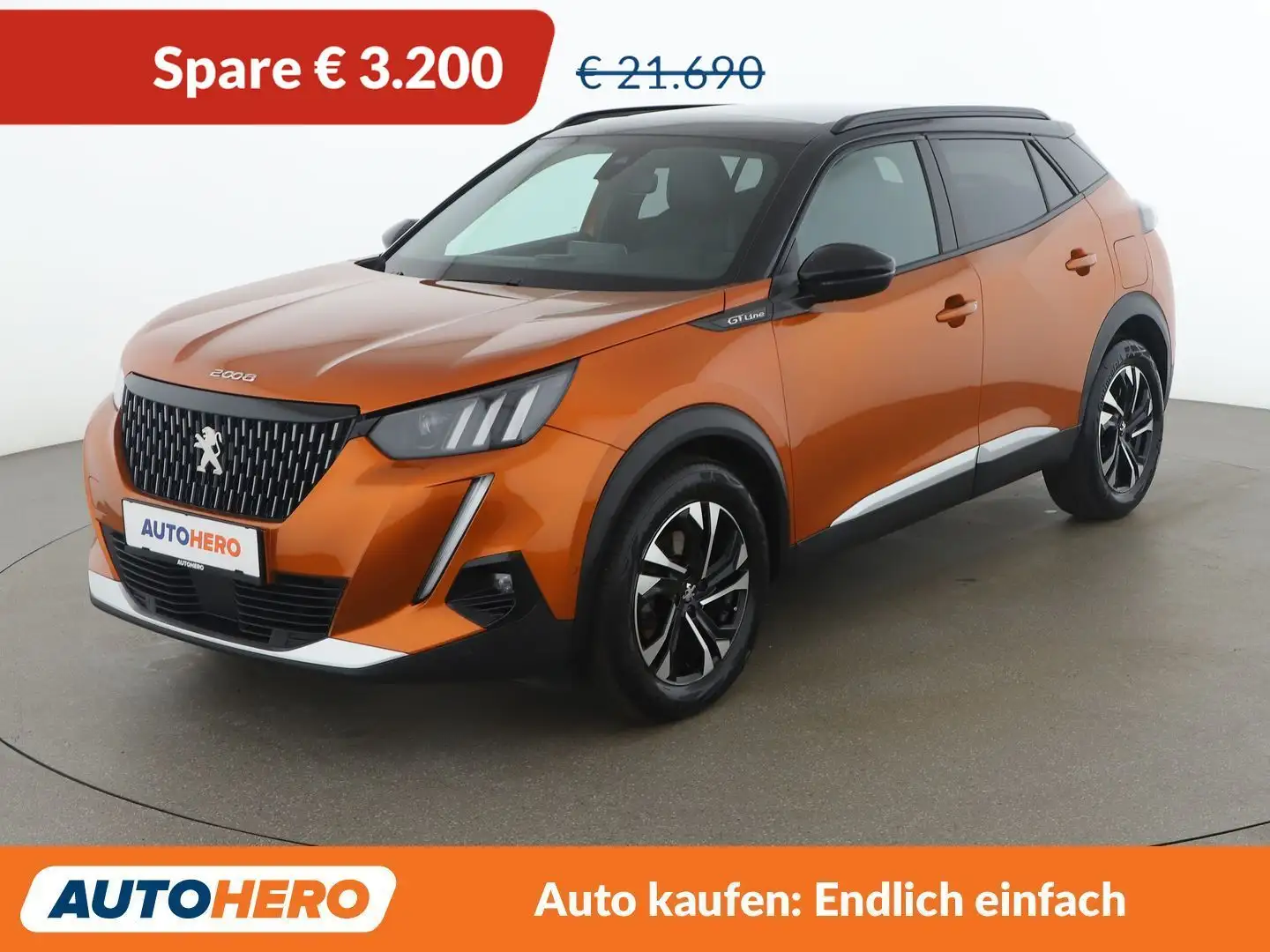 Peugeot 2008 1.5 Blue-HDi GT Line Orange - 1