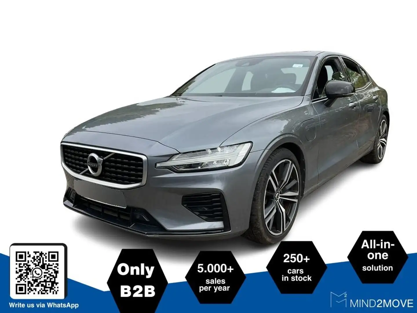 Volvo S60 S 60 T8 Twin Engine AWD R Design Plug-In Hybrid Grau - 1