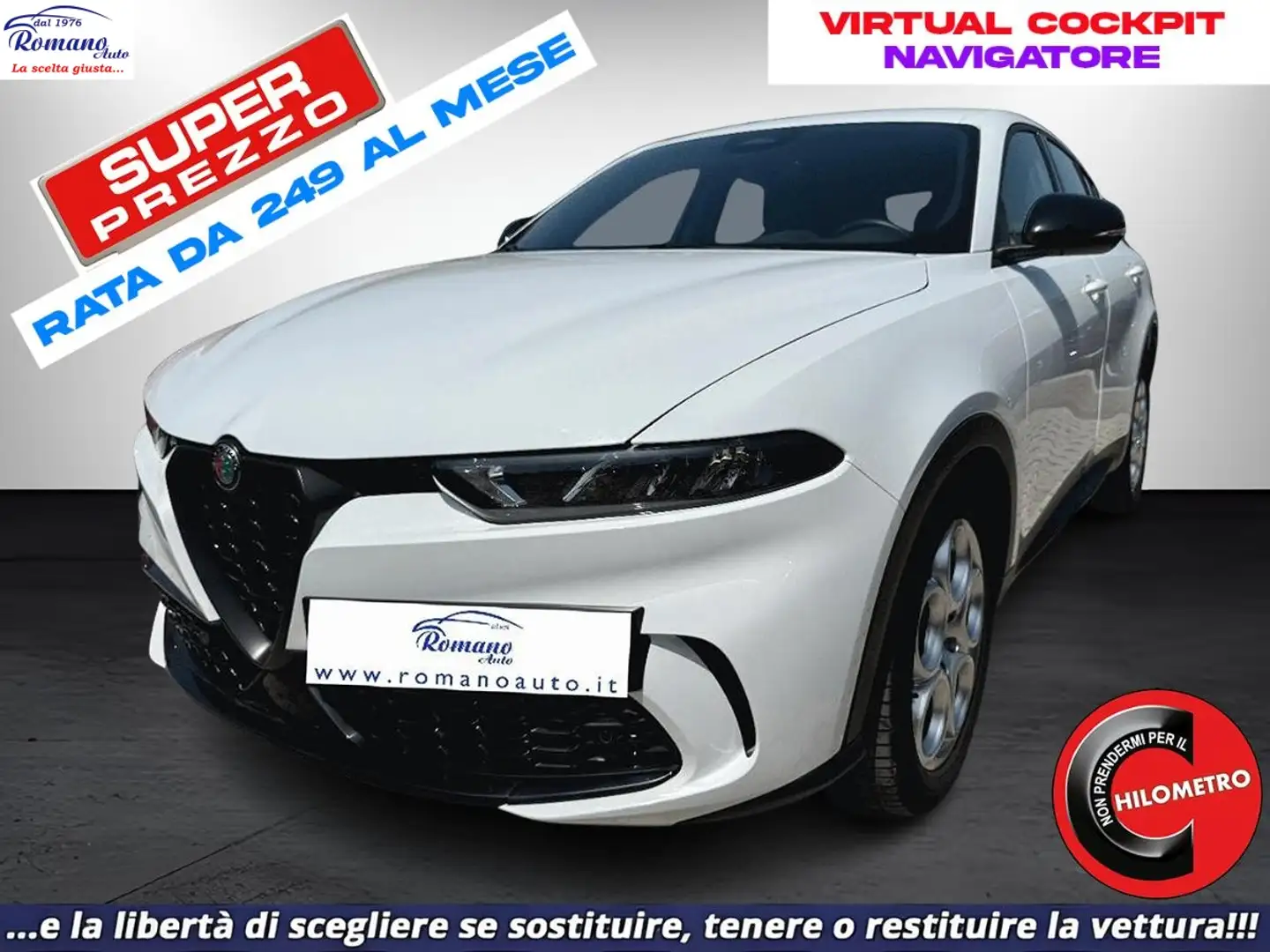 Alfa Romeo Tonale 1.6 diesel 130 CV TCT6 Sprint Weiß - 1