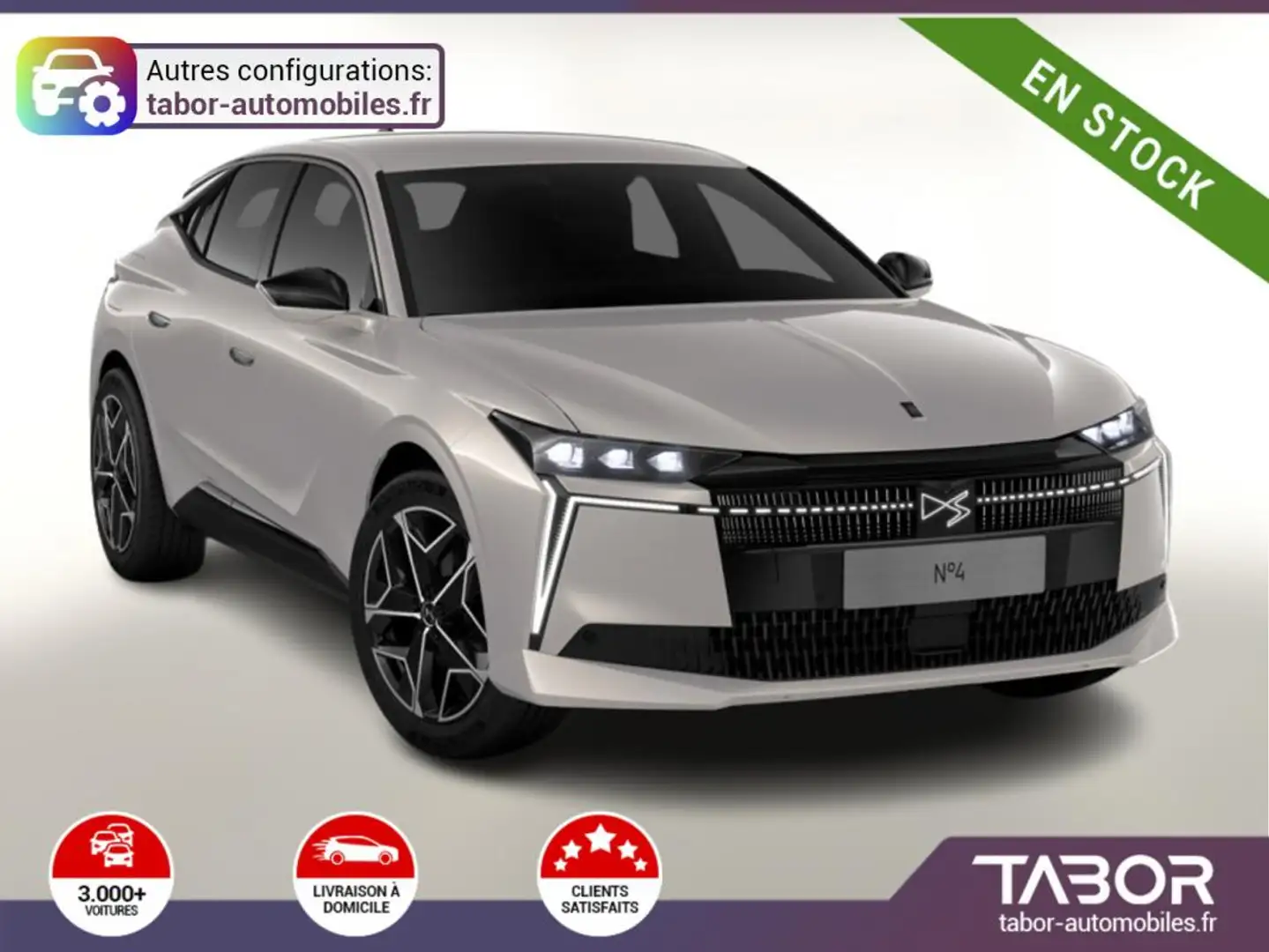 DS Automobiles N°4 Hybrid 145 Étoile Alcantara Matrix ACC Grau - 1