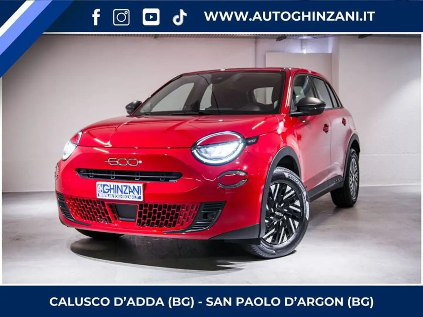 Fiat 600 Hybrid MHEV Rosso - 1