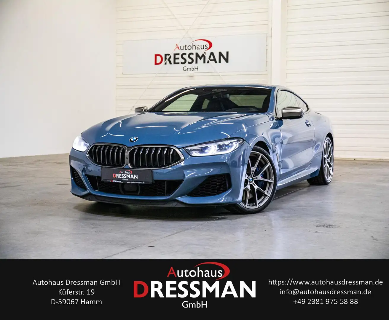 BMW M850 i xDrive ACC HARMAN LASER 360° SITZKLIMA 20Z Blau - 1