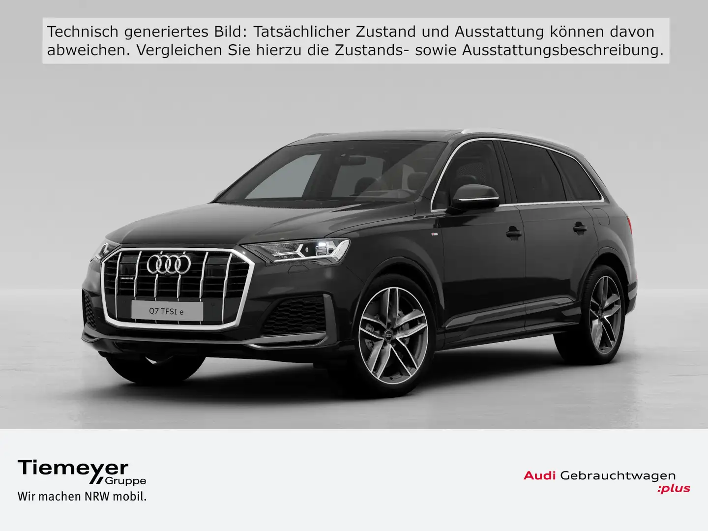 Audi Q7 55 TFSIe Q 2x S LINE PANO BuO LM21 HuD Schwarz - 1