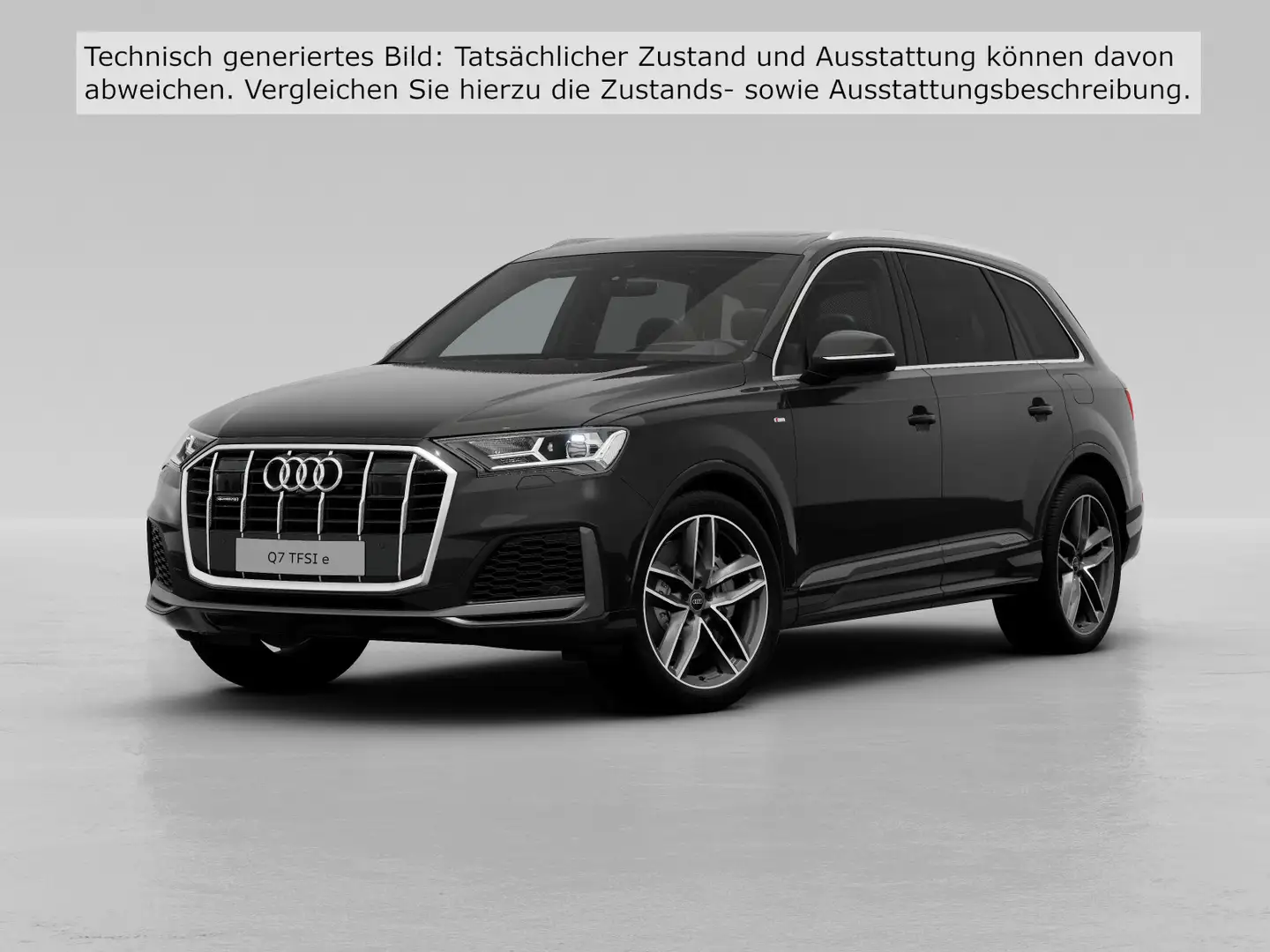 Audi Q7 55 TFSIe Q 2x S LINE PANO BuO LM21 HuD Schwarz - 2