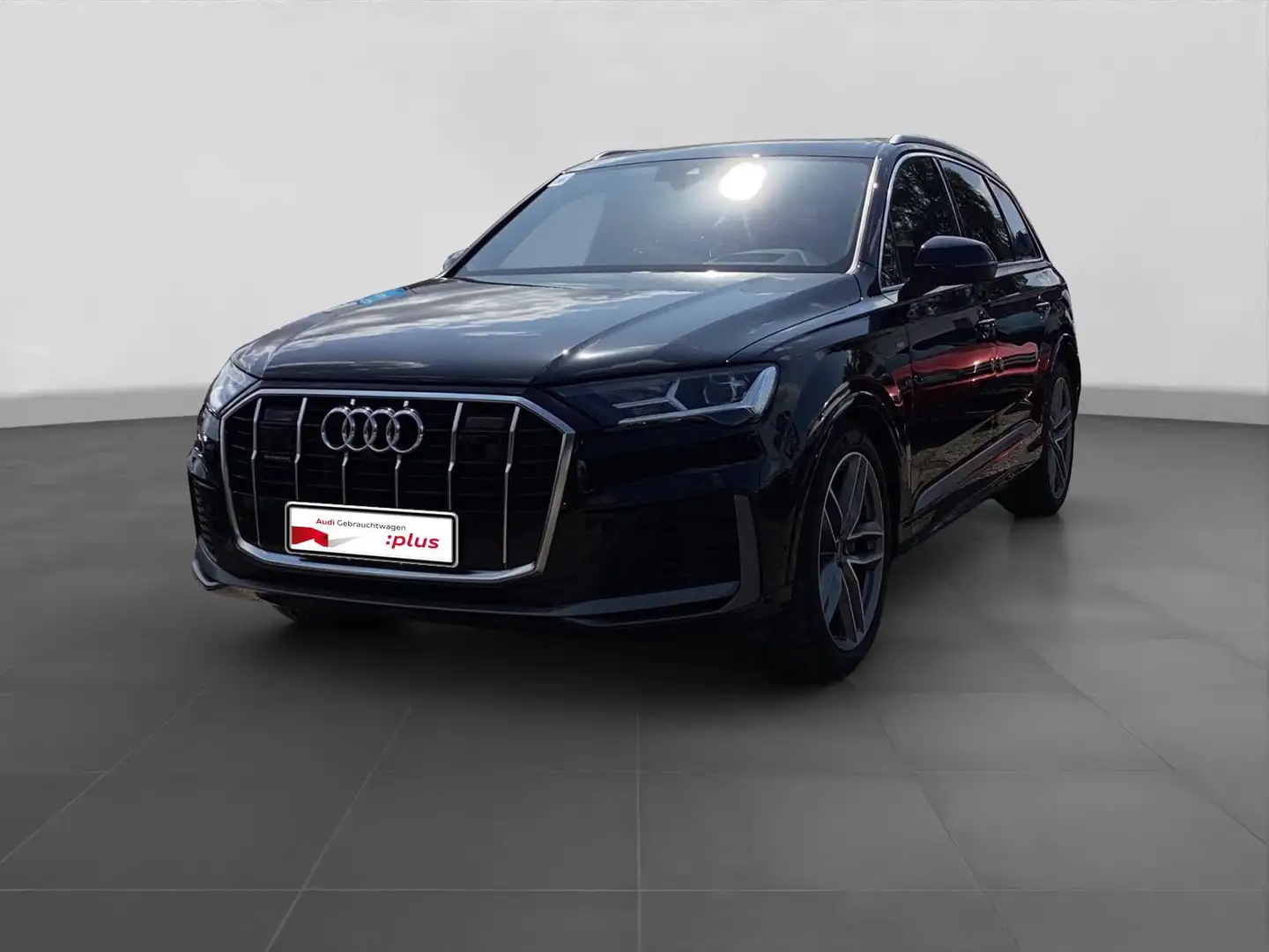 Audi Q7 55 TFSIe Q 2x S LINE PANO BuO LM21 HuD Schwarz - 2