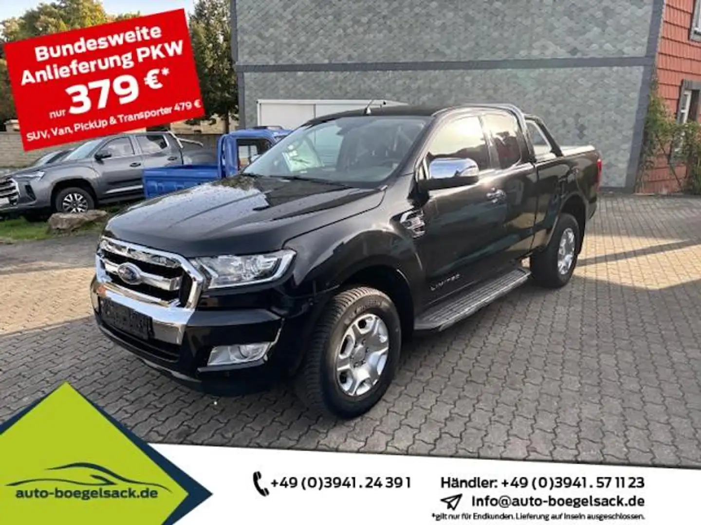 Ford Ranger 2.2 LIMITED+HECKROLLO+AHK3.5t+ALLWETTER Schwarz - 1