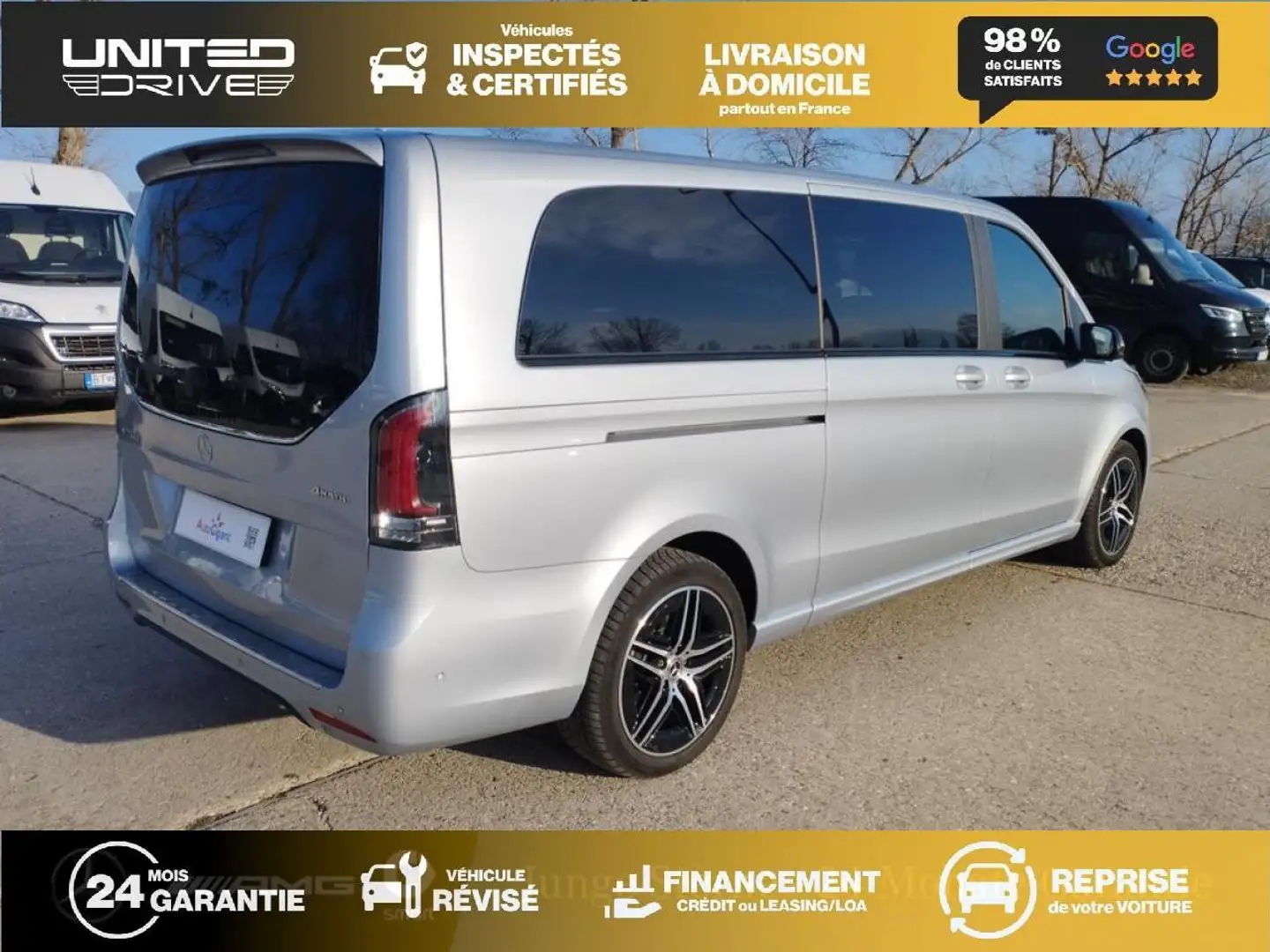 Mercedes-Benz V 250 V Extra Long 250 d - BVA 9G-Tronic - BM 447 Extra Long Avantgarde 4-Matic - BVA PHASE 3 Grau - 2