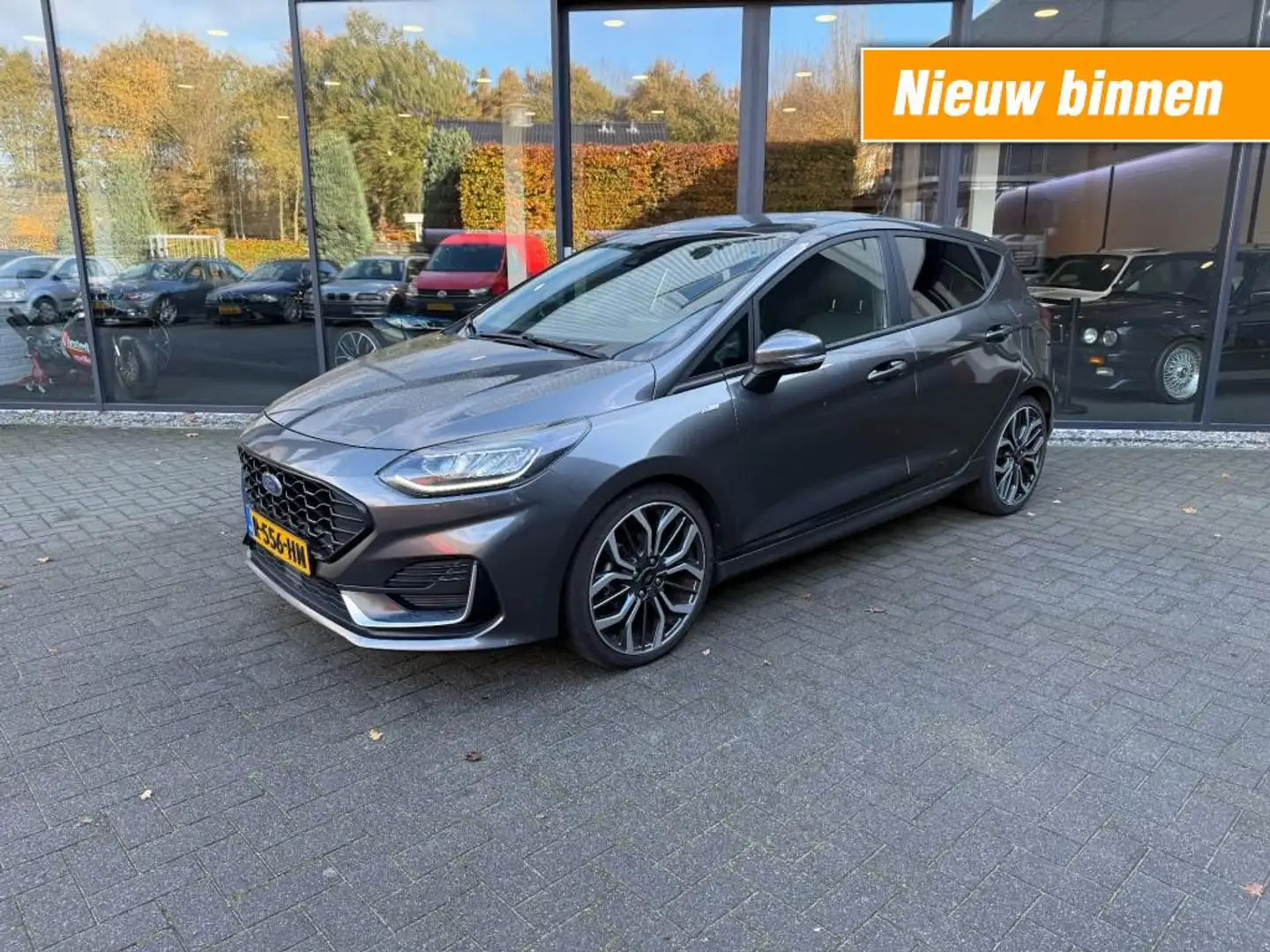 Ford Fiesta 1.0 EcoB. ST-Line Vignale,Half leer,LED,Keyless,Wi Gris - 1