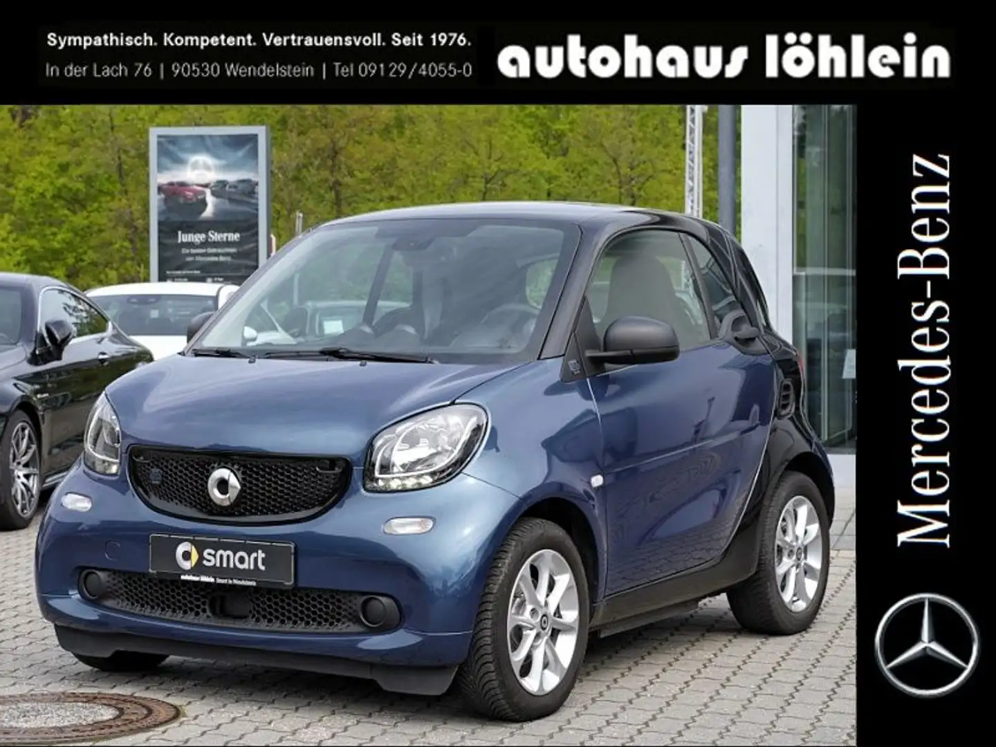 smart forTwo Smart EQ fortwo coupé EQ+NAVI+SHZ+LEDER+JBL-SOUN Kék - 1