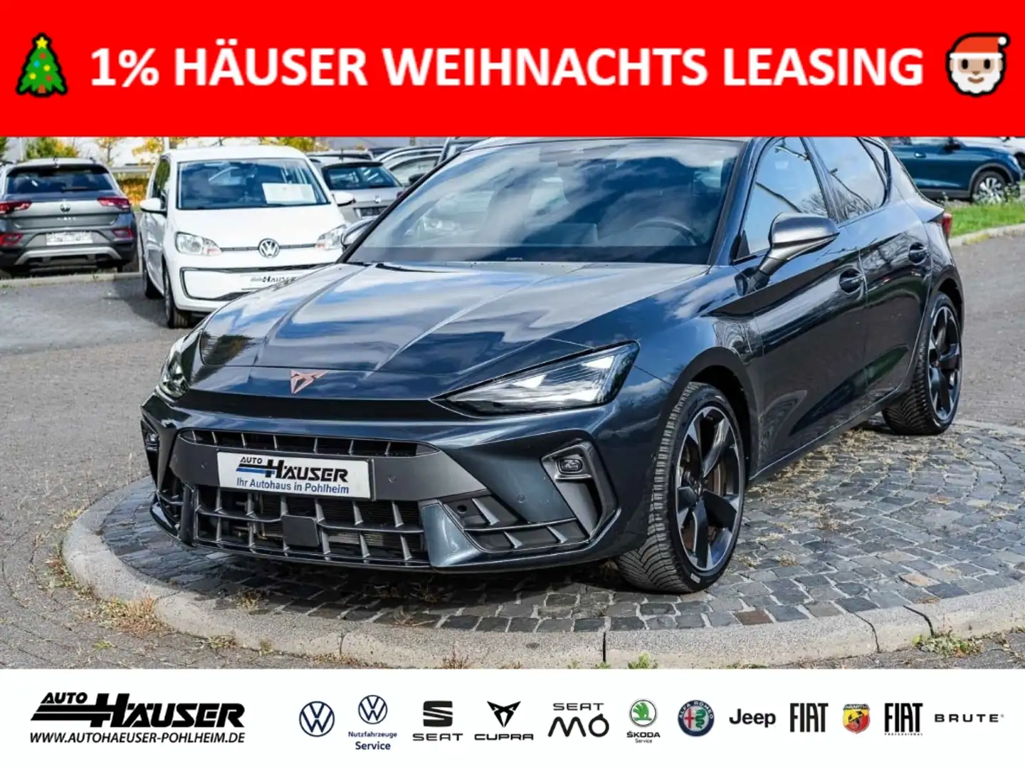 CUPRA Leon 1.5 eTSI DSG NAVI KAMERA PARK ACC LED FULL-LINK Grau - 1