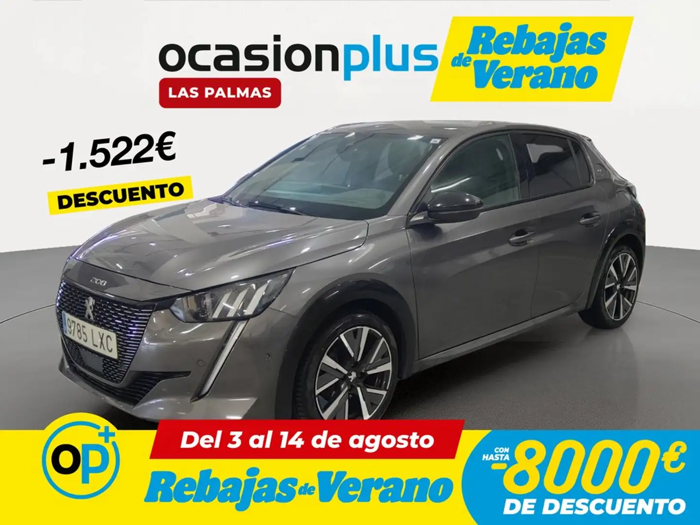 Peugeot 208 1.5 BlueHDi S&S GT 100 Gris - 1