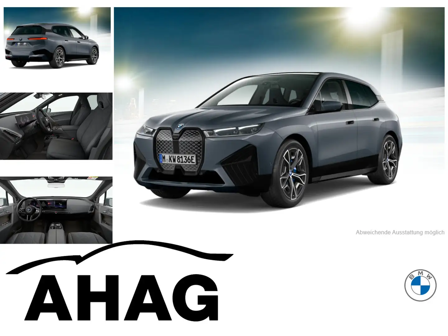 BMW iX xDrive50 Sport Sky Lounge 22" ACC AHK softclo Grau - 1