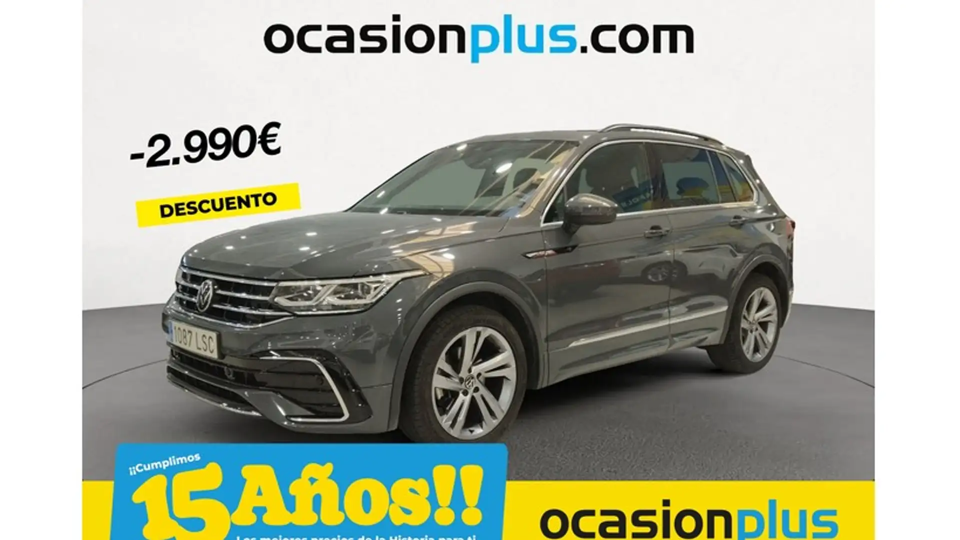 Volkswagen Tiguan 2.0TDI R-Line DSG 110kW Gris - 1