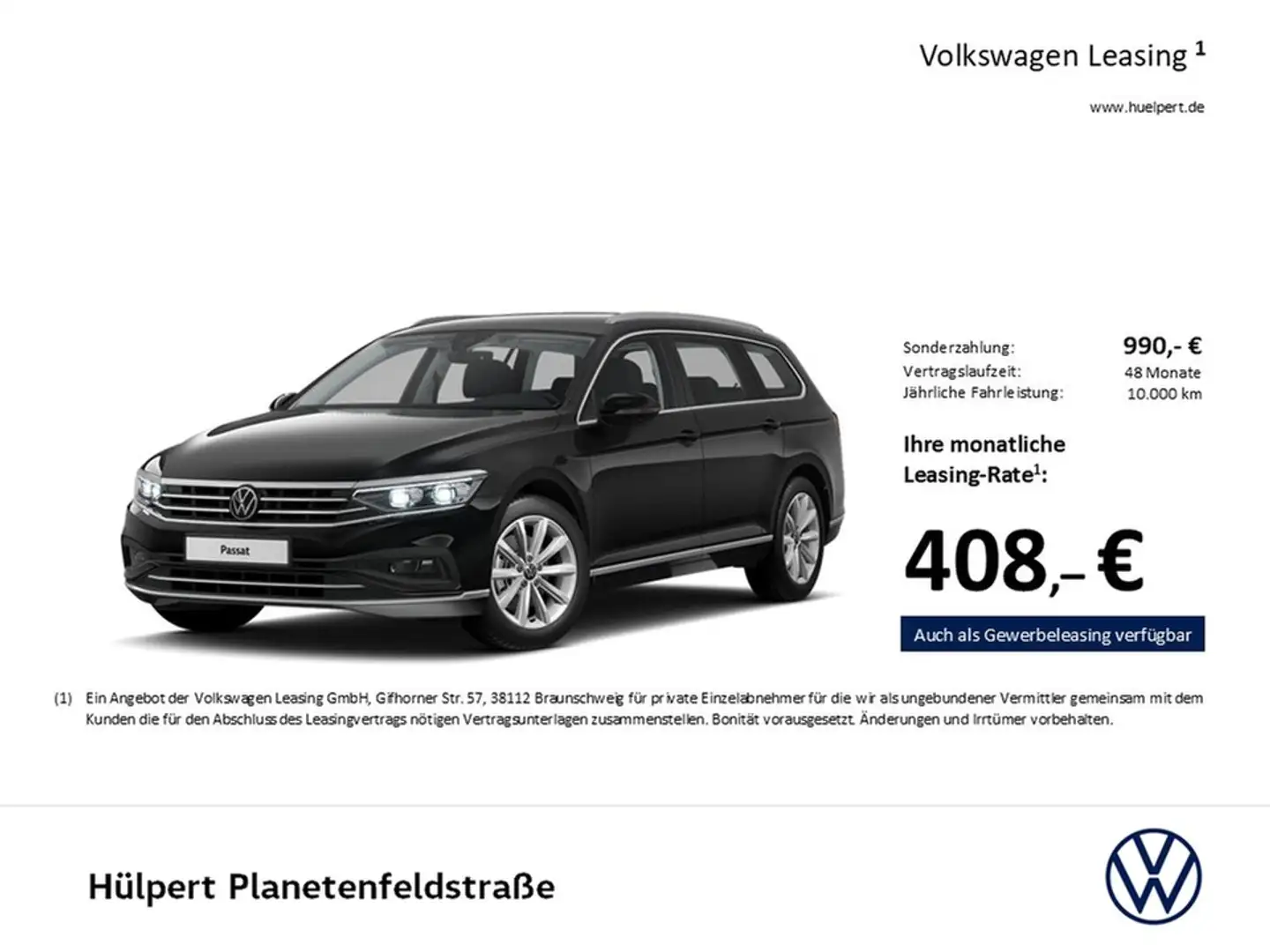 Volkswagen Passat Variant 2.0 ELEGANCE 4X4 LEDER AHK 360CAM Schwarz - 2