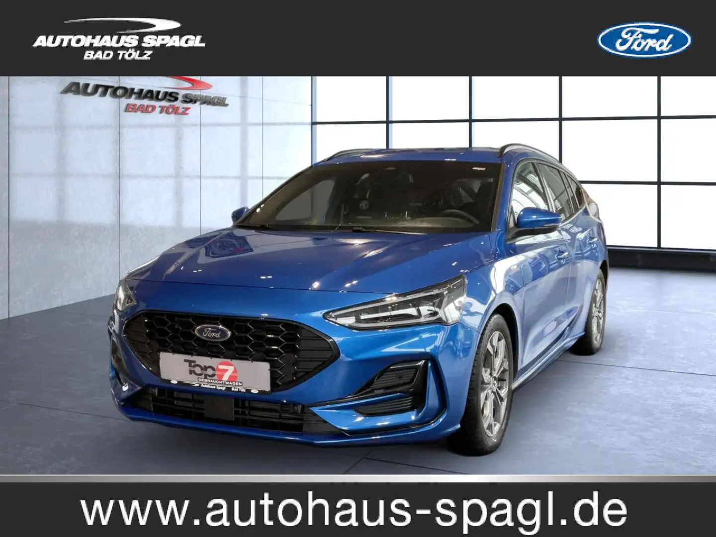 Ford Focus ST-Line Bluetooth Navi LED Klima el. Fenster Blauw - 1