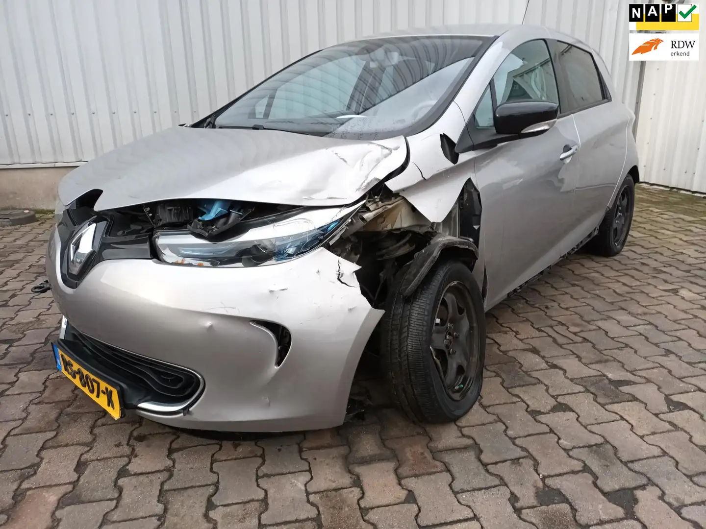 Renault ZOE Q210 Zen Quickcharge 22 kWh (ex Accu) - Frontschad Grijs - 1