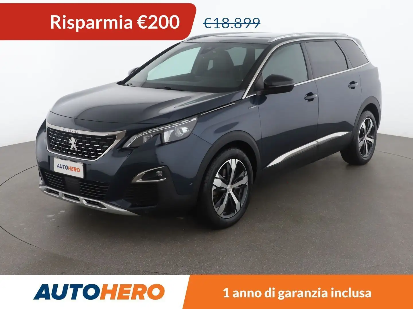 Peugeot 5008 1.6 Blue-HDi GT Line 120 CV EAT6 Bleu - 1