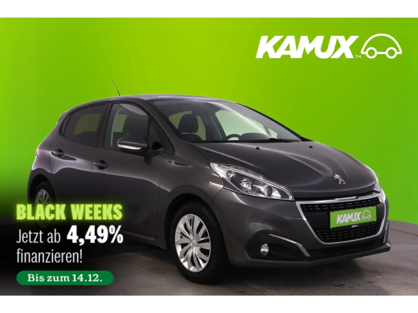 Peugeot 208 1.2PureTech 82 Signature+CARPLAY+PDC+PANO Grau - 1