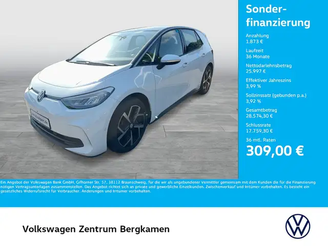2024 Volkswagen Id.3 in White for sale