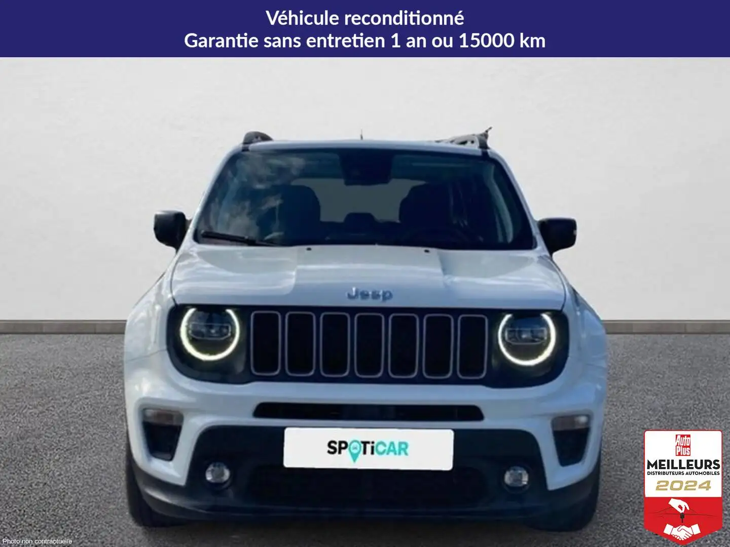Jeep Renegade 1.5 turbo t4 130 ch bvr7 e-hybrid summit Blanc - 2