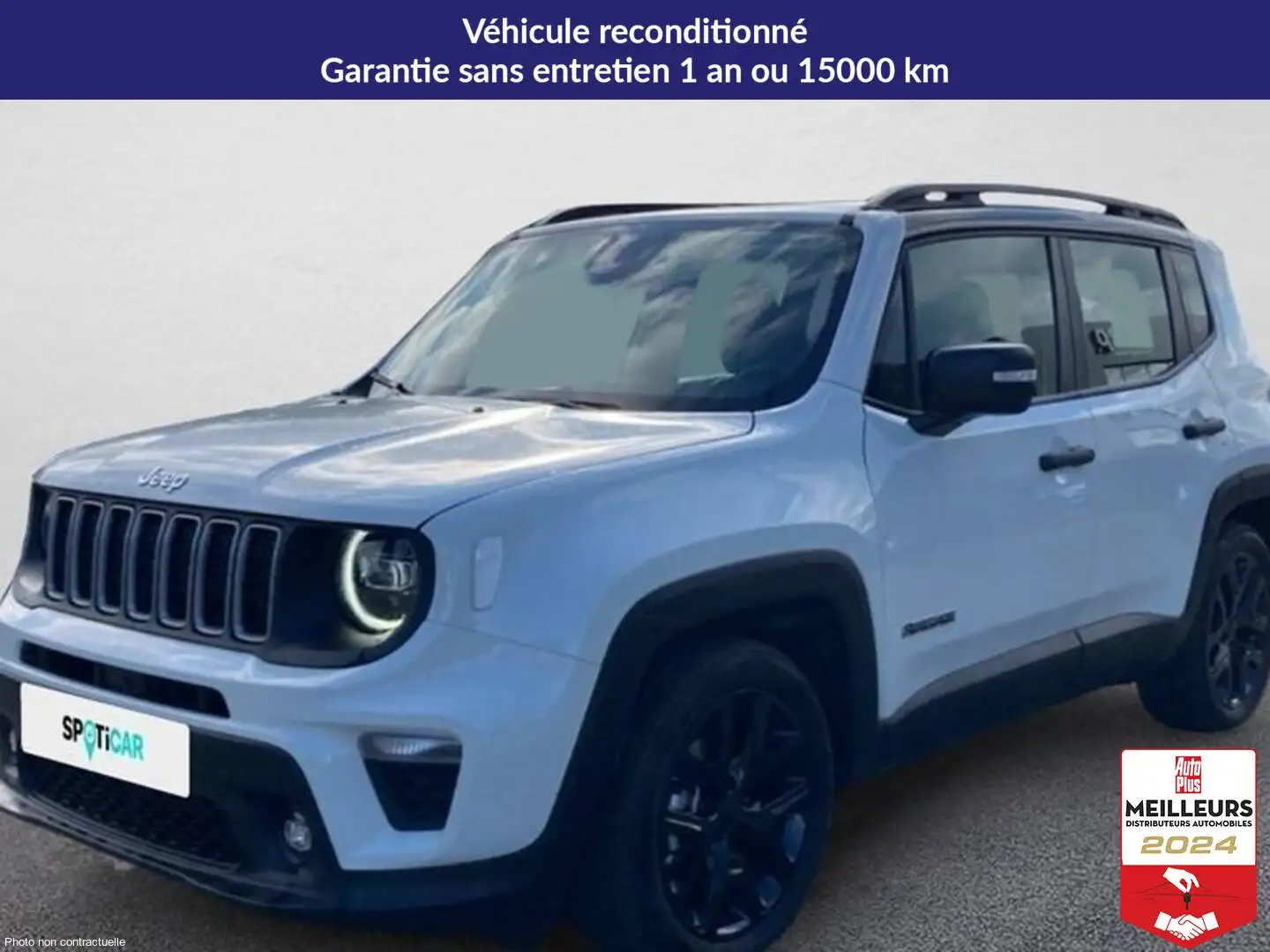 Jeep Renegade 1.5 turbo t4 130 ch bvr7 e-hybrid summit Blanc - 1