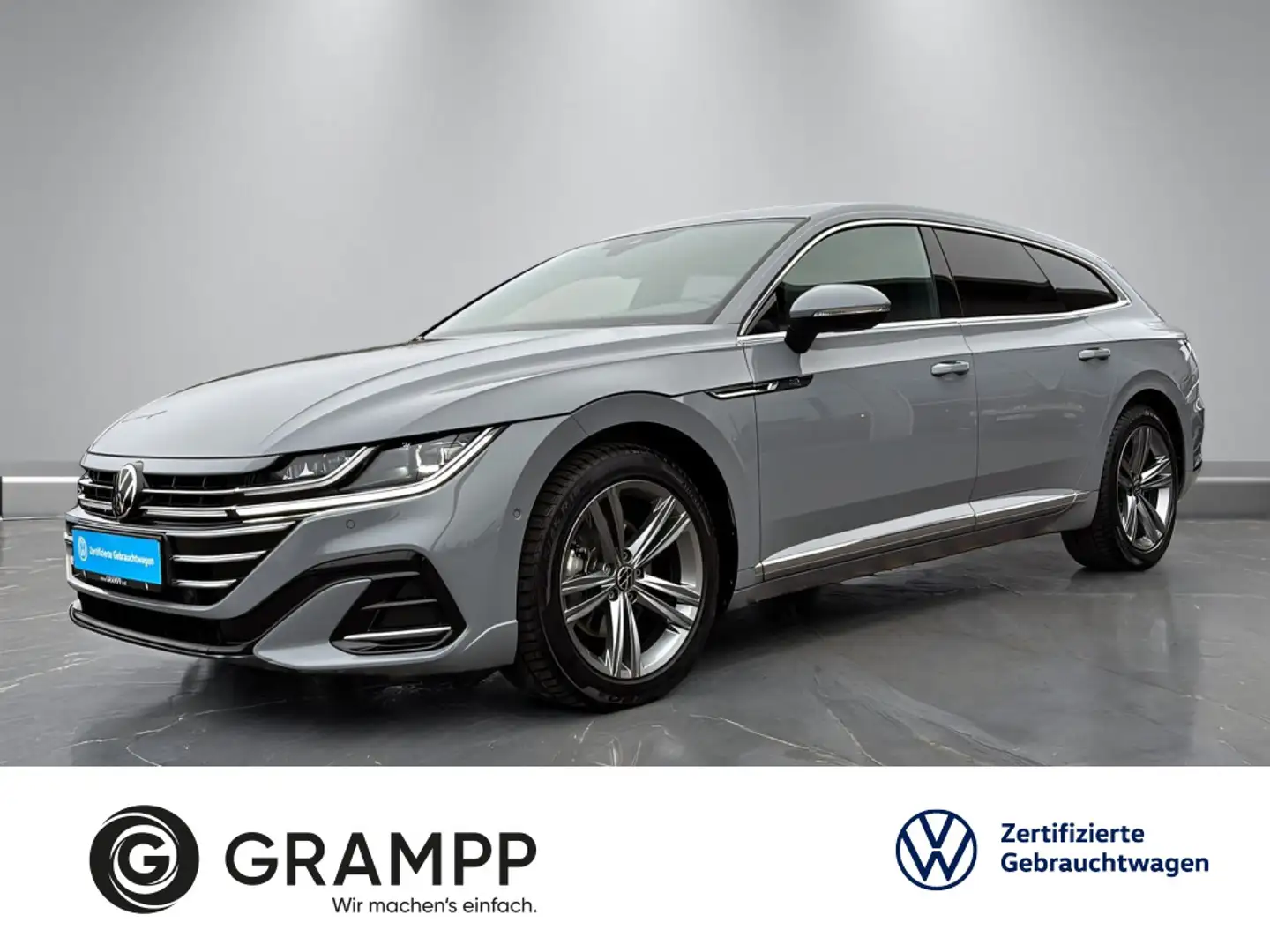 Volkswagen Arteon Arteon SB R-Line 2.0TDI DSG +AHK+360°+MASSAGE+SD Grau - 1