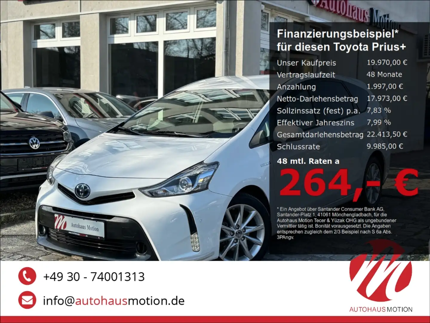 Toyota Prius+ Comfort 1.8 VVT-i 7-Sitzer LED HUD KEYLESS Weiß - 1