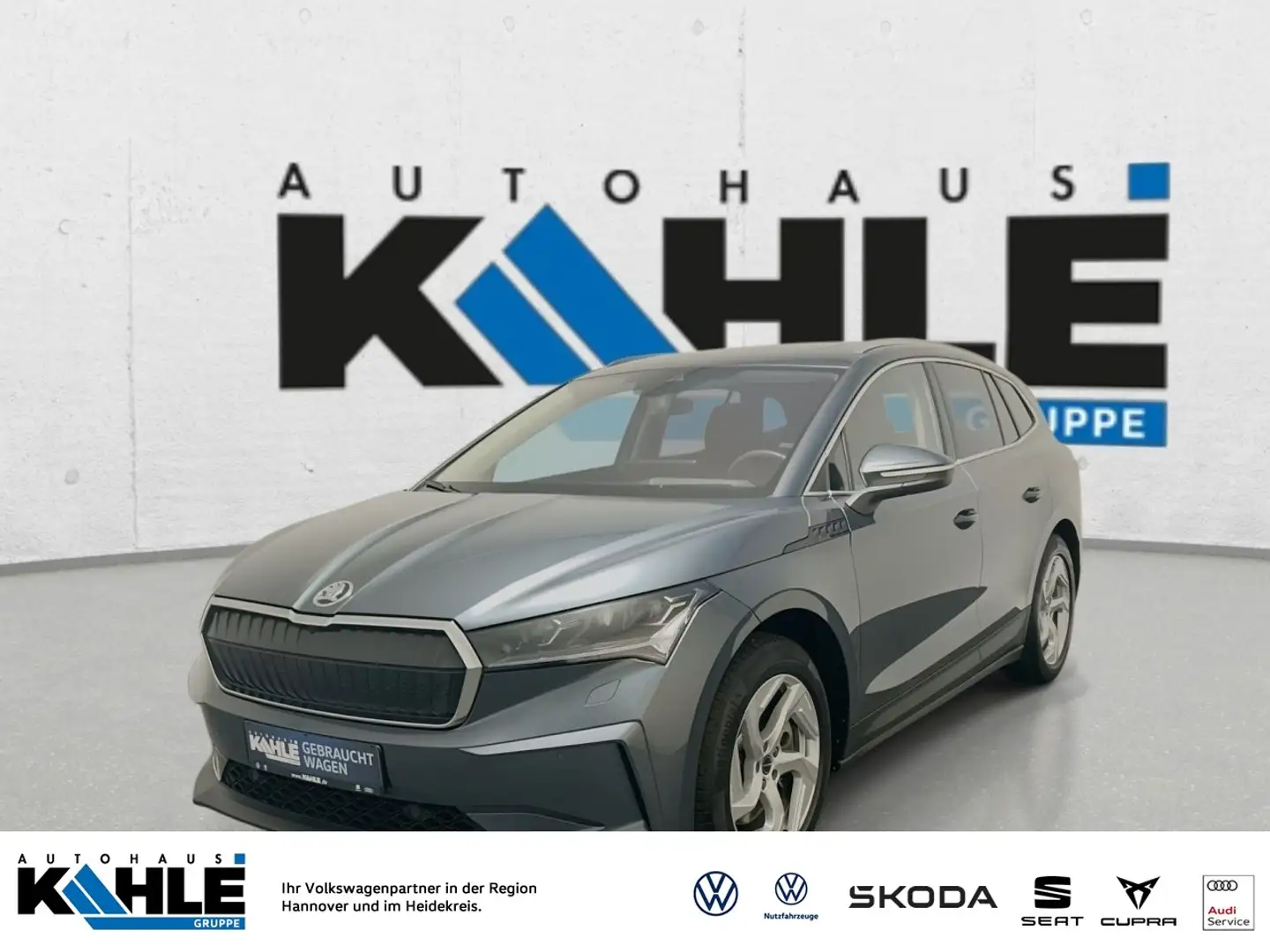 Skoda Enyaq 80 150 kW ecoSuite Klima Navi Leder Grau - 1