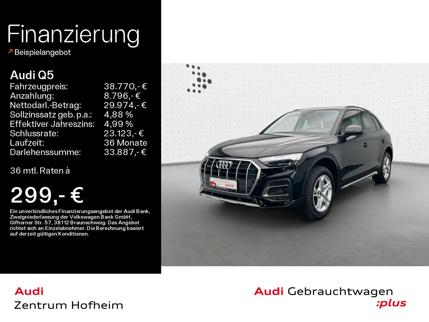 Audi Q5 40 TDI qu Advanced S tro*Pano*Matrix*Virtual* Schwarz - 1