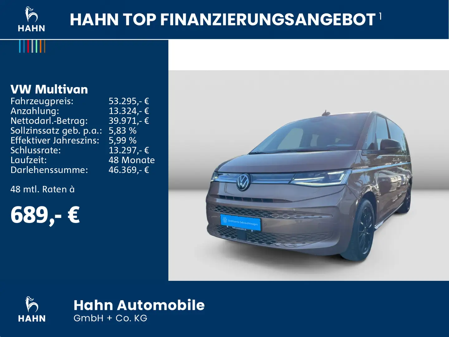 Volkswagen T7 Multivan Style 2.0TDI DSG AHK IQ.LIGHT Head-Up N Braun - 2