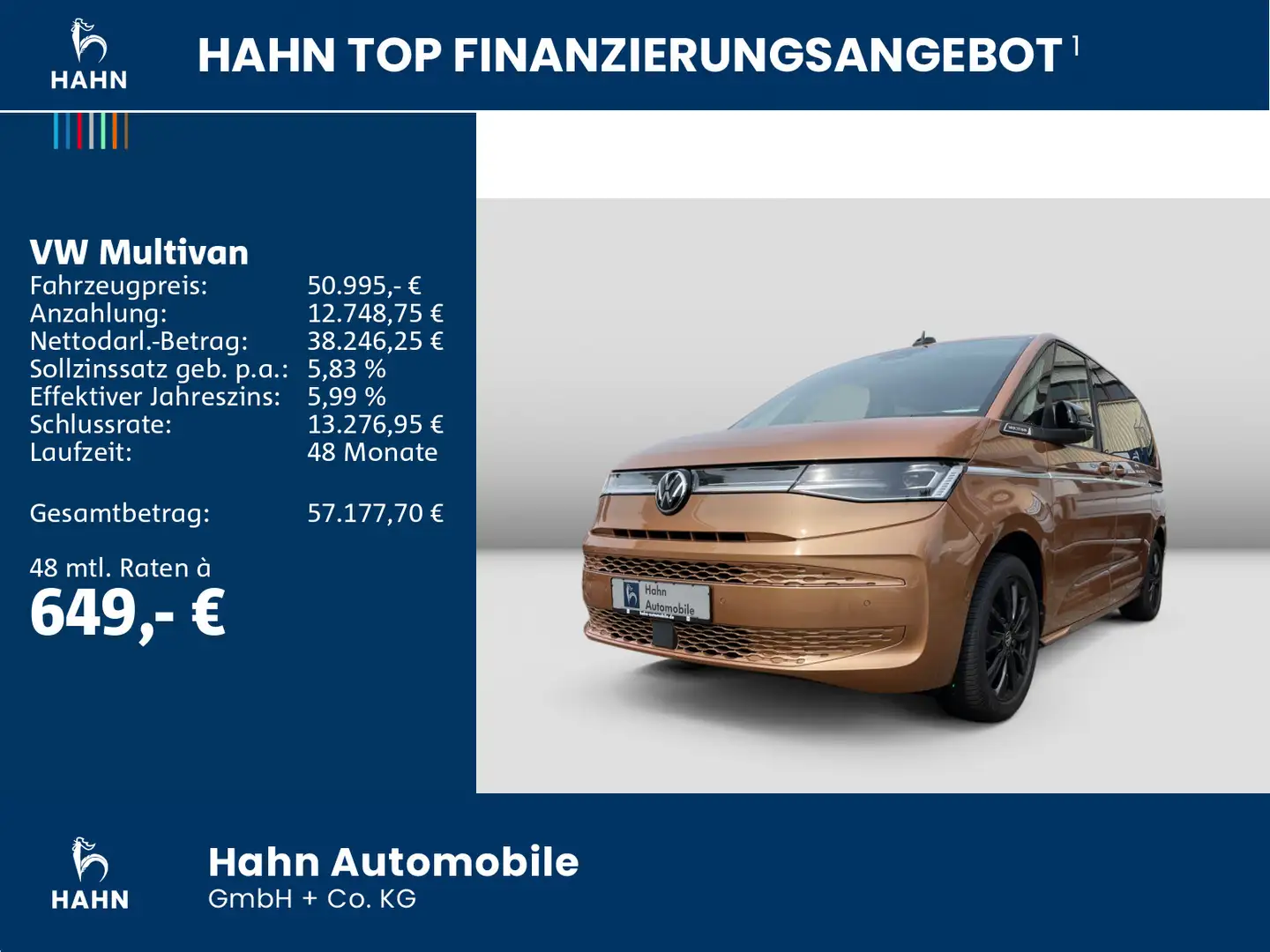 Volkswagen T7 Multivan Style 2.0TDI DSG AHK IQ.LIGHT Head-Up N Braun - 2