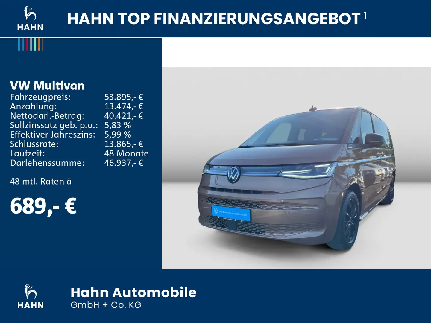 Volkswagen T7 Multivan Style 2.0TDI DSG AHK IQ.LIGHT Head-Up N Braun - 2