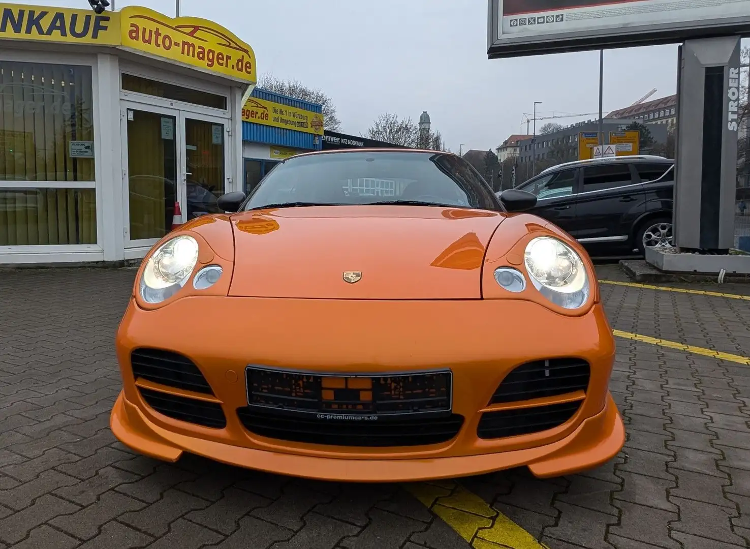 Porsche 996 Turbo Cabrio Techart Orig.*Rarität*Historie* Oranžová - 2