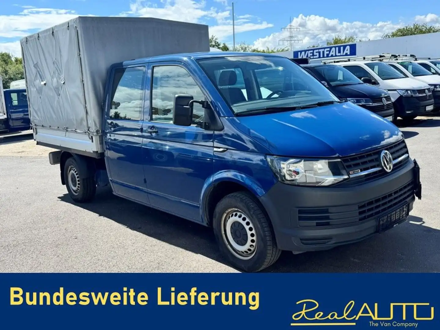 Volkswagen T6 Transporter Doka/Pritsche TDI 4Motion Standh Albastru - 1