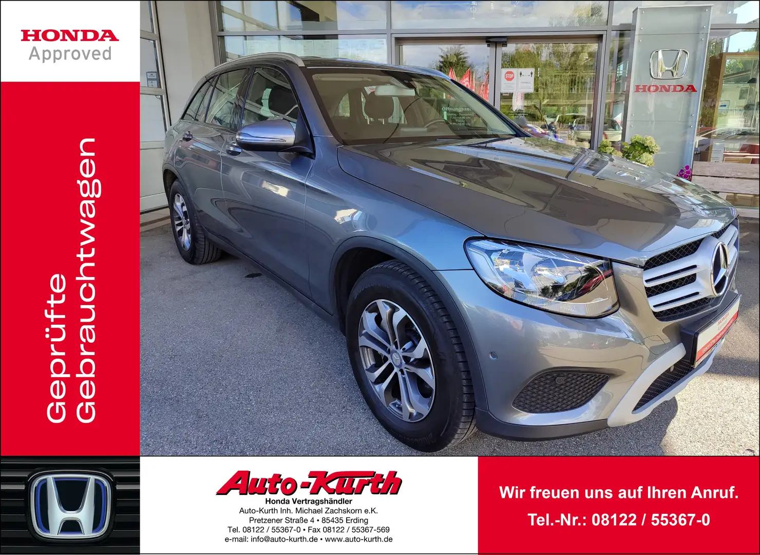 Mercedes-Benz GLC 250 4Matic 9G-TRONIC -Park-Paket -AHK -e.Heckklappe Grau - 1