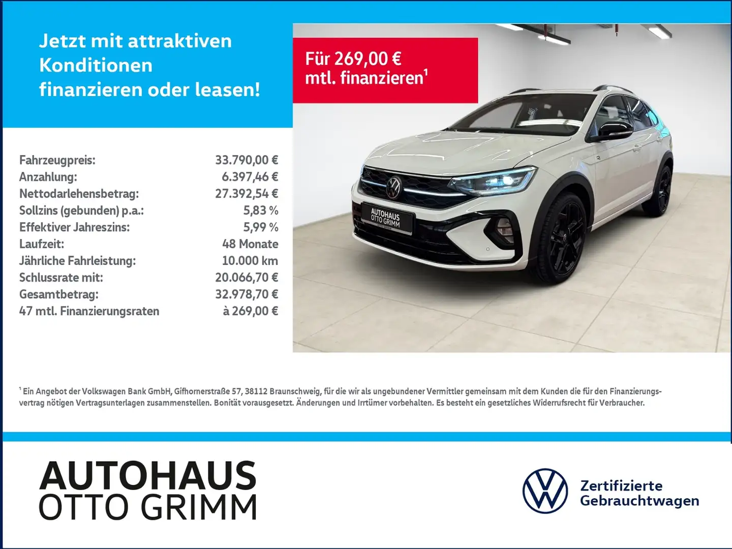 Volkswagen Taigo 1.0 TSI R-Line DSG "Black Style" Weiß - 1