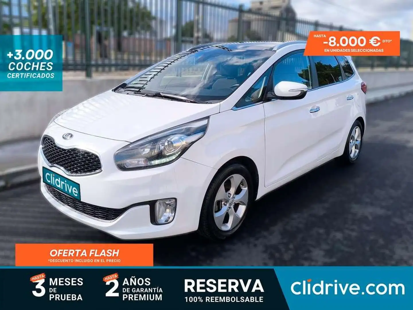 Kia Carens 1.7 CRDi VGT 136CV Drive 5pl Blanc - 1