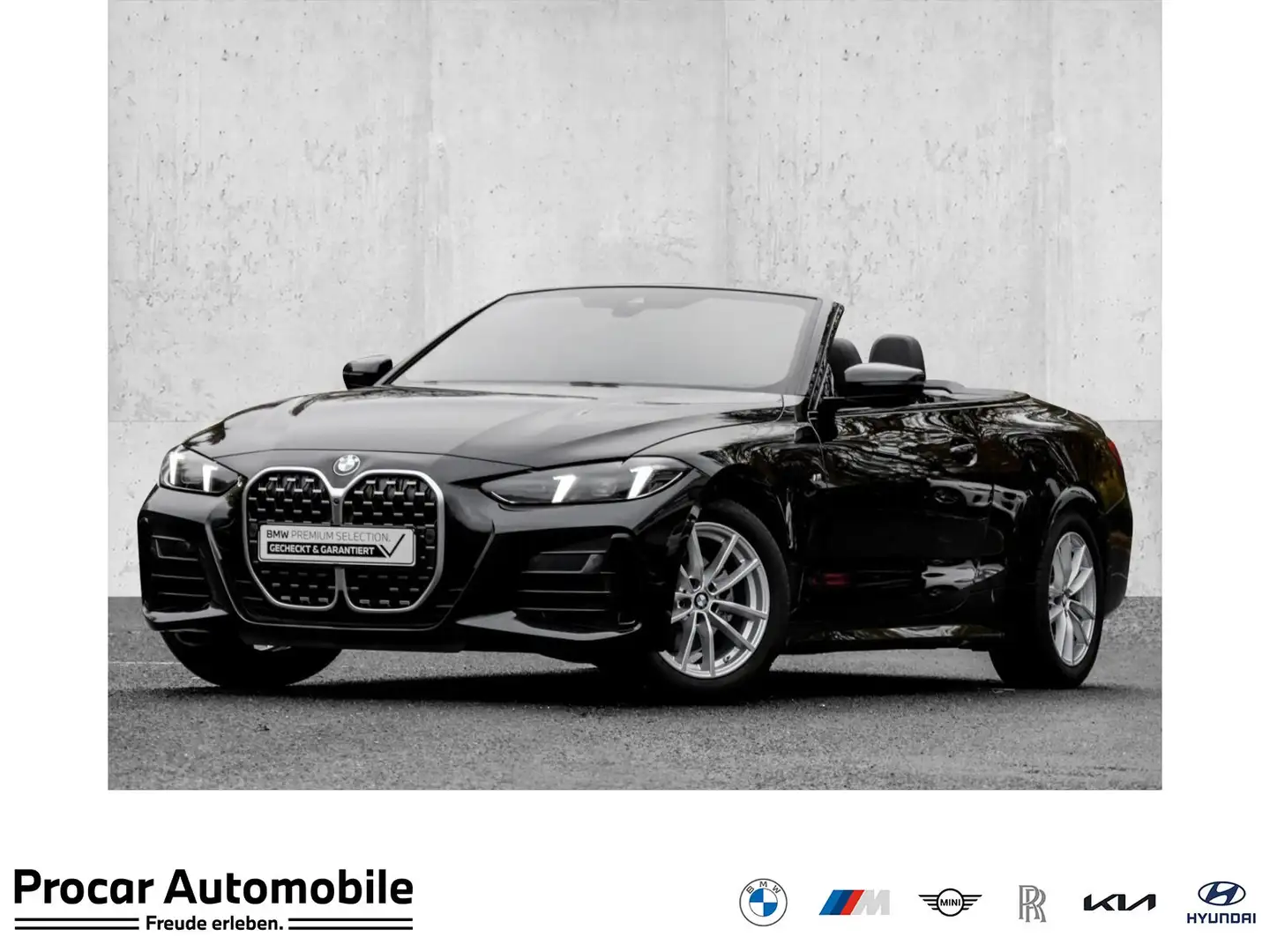 BMW 420 d M SPORT+ACC+HuD+DA+360°+LHZ Schwarz - 1